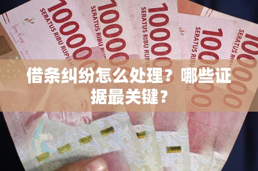武汉借条纠纷怎么处理？哪些证据最关键？