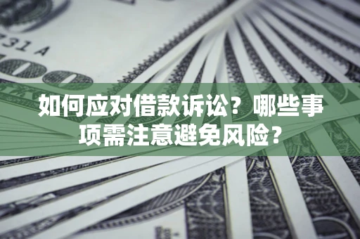武汉如何应对借款诉讼？哪些事项需注意避免风险？