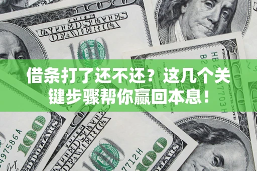 武汉借条打了还不还？这几个关键步骤帮你赢回本息！