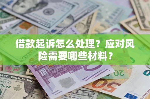 武汉借款起诉怎么处理？应对风险需要哪些材料？