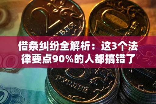 武汉借条纠纷全解析：这3个法律要点90%的人都搞错了
