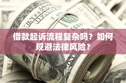 武汉借款起诉流程复杂吗？如何规避法律风险？