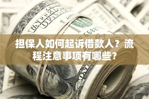 武汉担保人如何起诉借款人？流程注意事项有哪些？